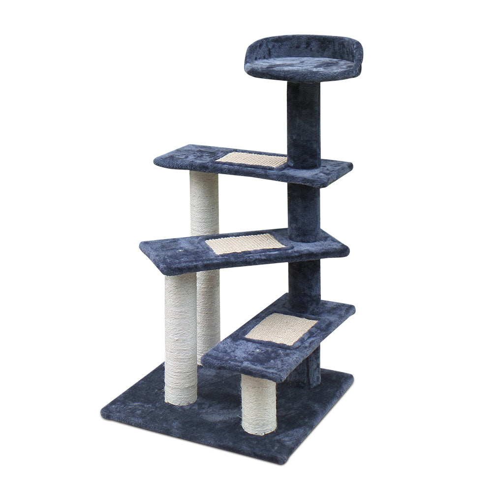 i.Pet Cat Tree 100cm Trees Scratching Post Scratcher Tower Condo House Furniture Wood Steps