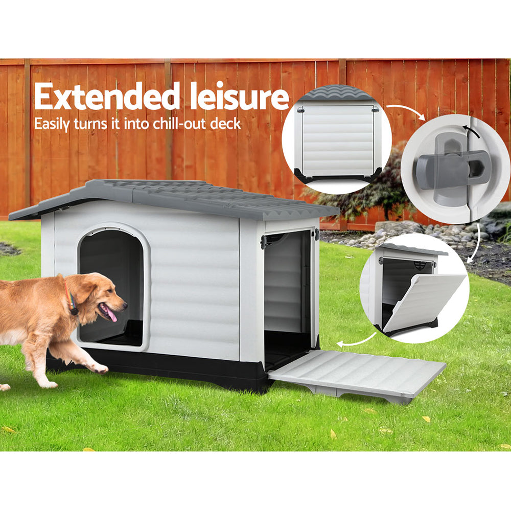 i.Pet Extra Extra Large Pet Kennel - Grey