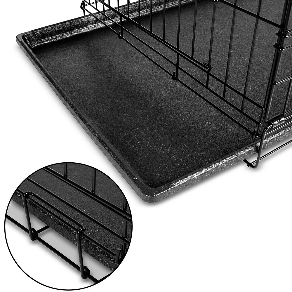 i.Pet 42inch Collapsible Pet Cage with Cover - Black & Blue