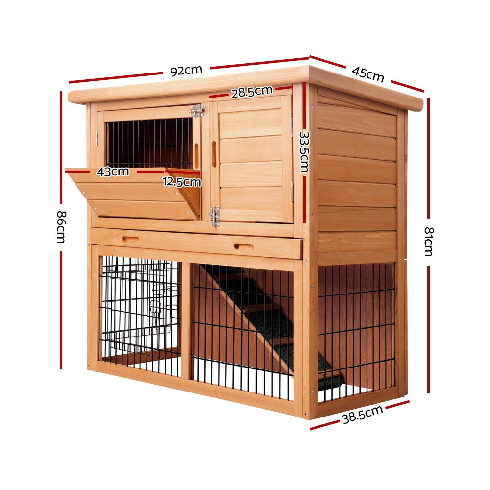 i.Pet 86cm Tall Wooden Pet Coop