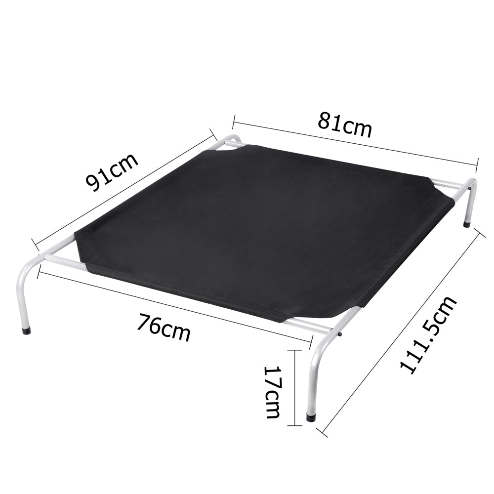 i.Pet Large Canvash Heavy Duty Pet Trampoline - Black