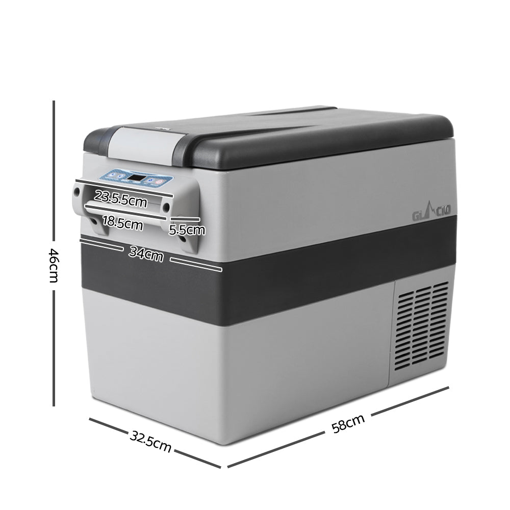 Glacio 45L Portable Fridge & Freezer Cooler Grey