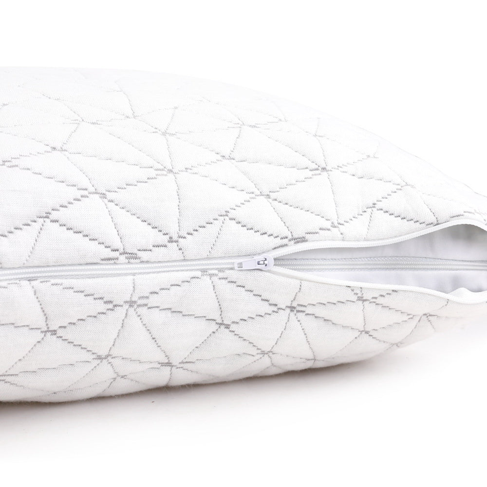 Giselle Bedding Set of 2 Rayon King Memory Foam Pillow