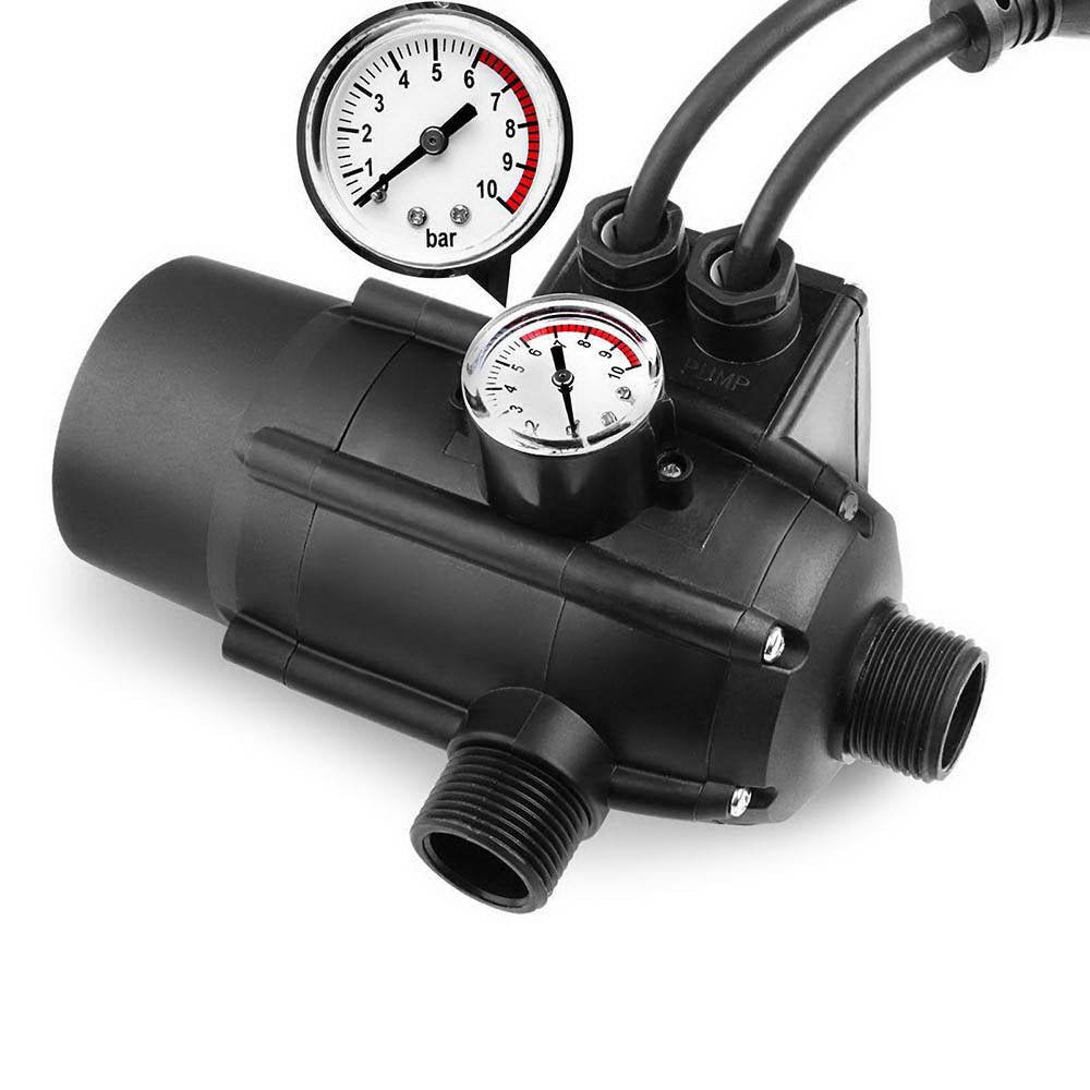 Giantz Adjustable Automatic Electronic Water Pump Controller - Black