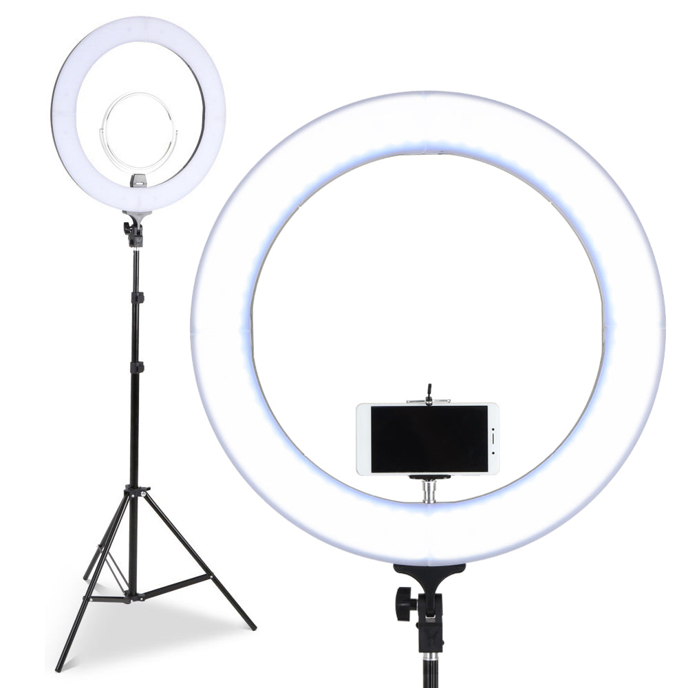 Embellir 19"" 5500K LED Ring Light With Stand Dimmable Diva For Phone Camera DSLR