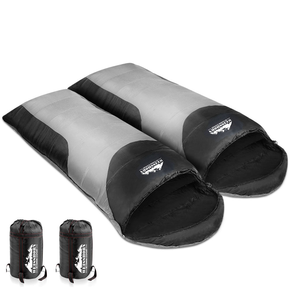 Weisshorn Twin Set Thermal Sleeping Bags - Black