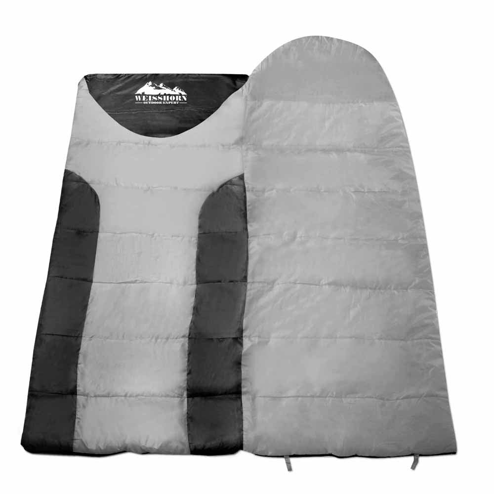 Weisshorn Single Thermal Sleeping Bags - Grey & Black