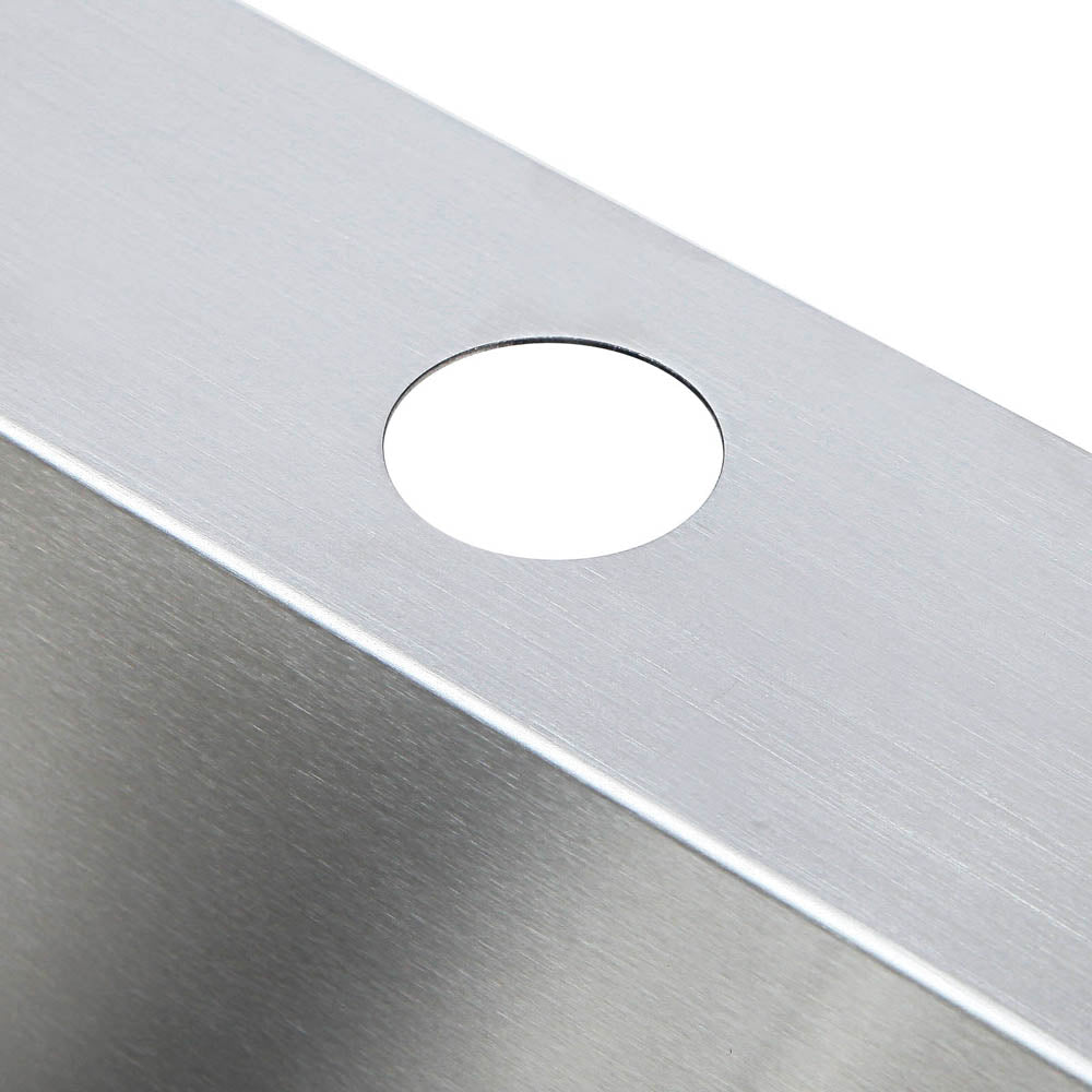 Cefito 53cm x 50cm Stainless Steel Kitchen Sink Under/Top/Flush Mount Silver