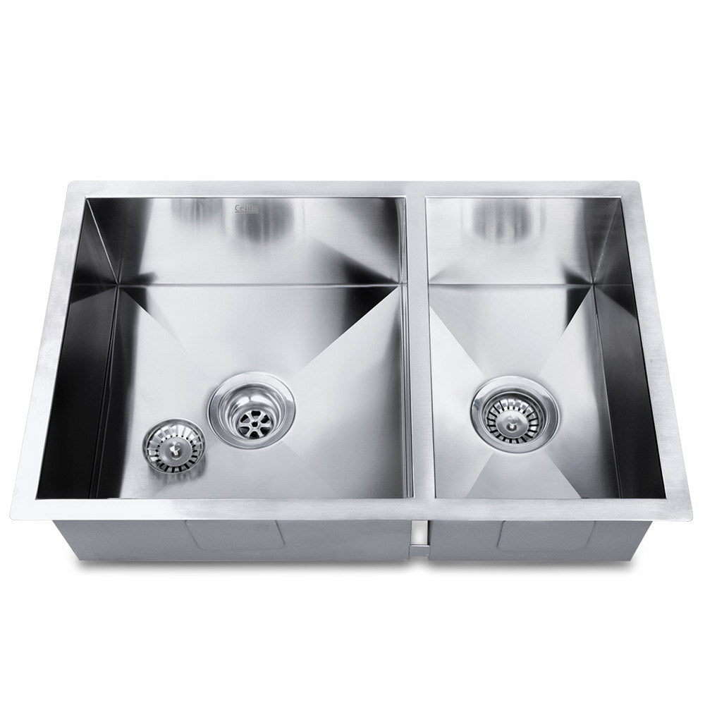 Cefito Homemade Kitchen Sink Stainless Steel Sink 71cm x 45cm