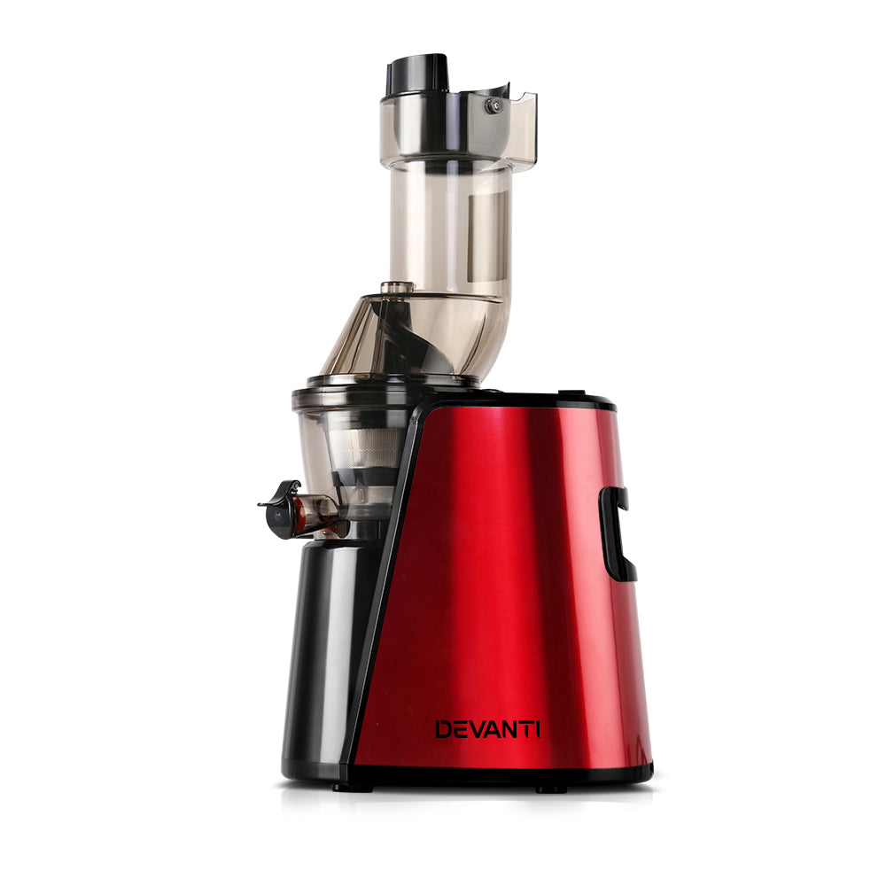 Devanti Cold Press Slow Juicer - Red