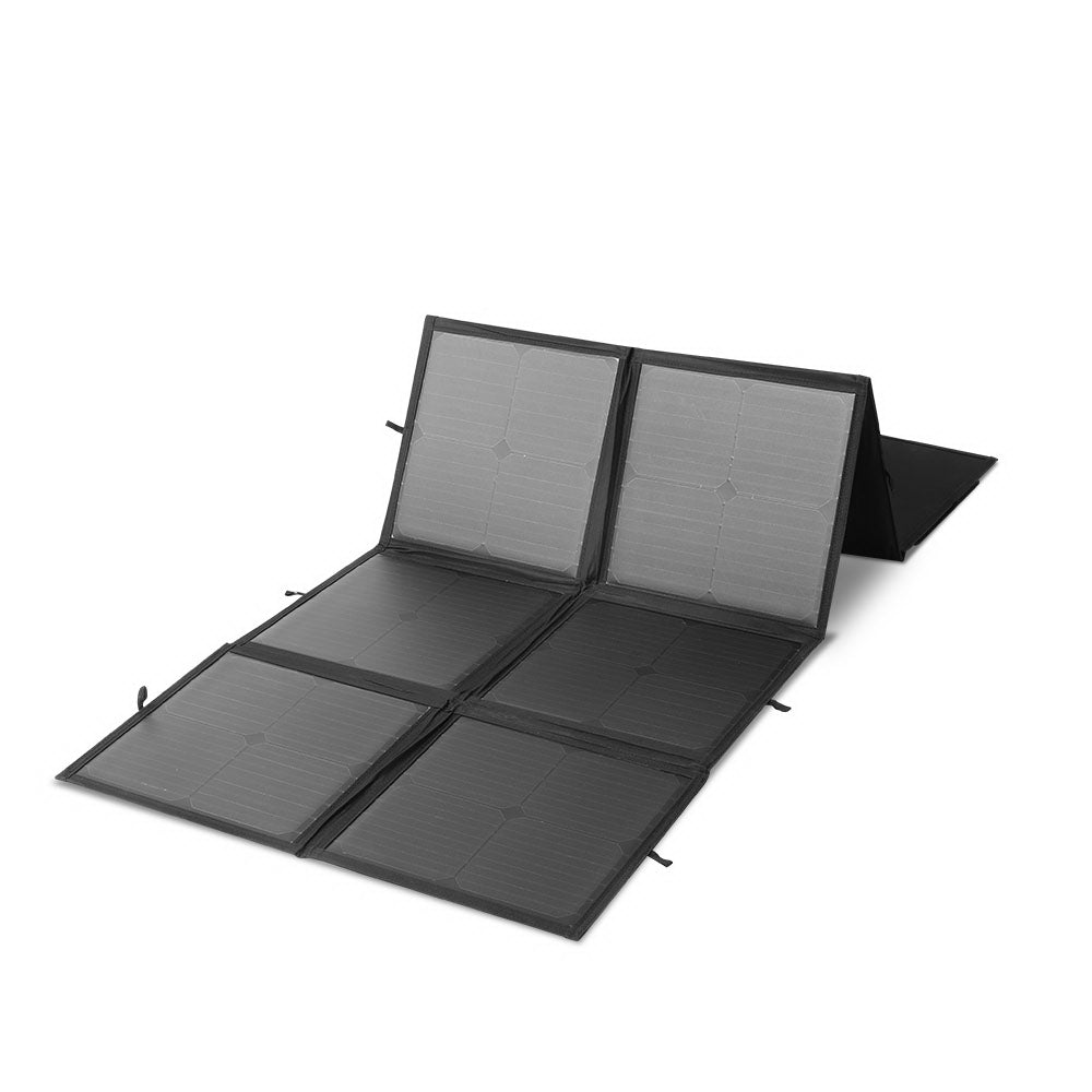 Solraiser 160W Folding Solar Panel Blanket Kit Regulator Black