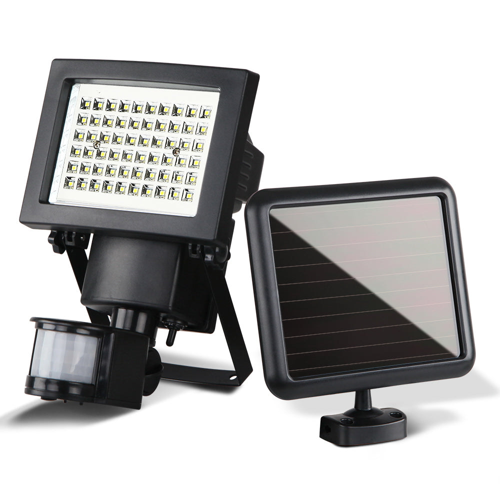 Set of 2 60 LED Solar Powered Sensor Light