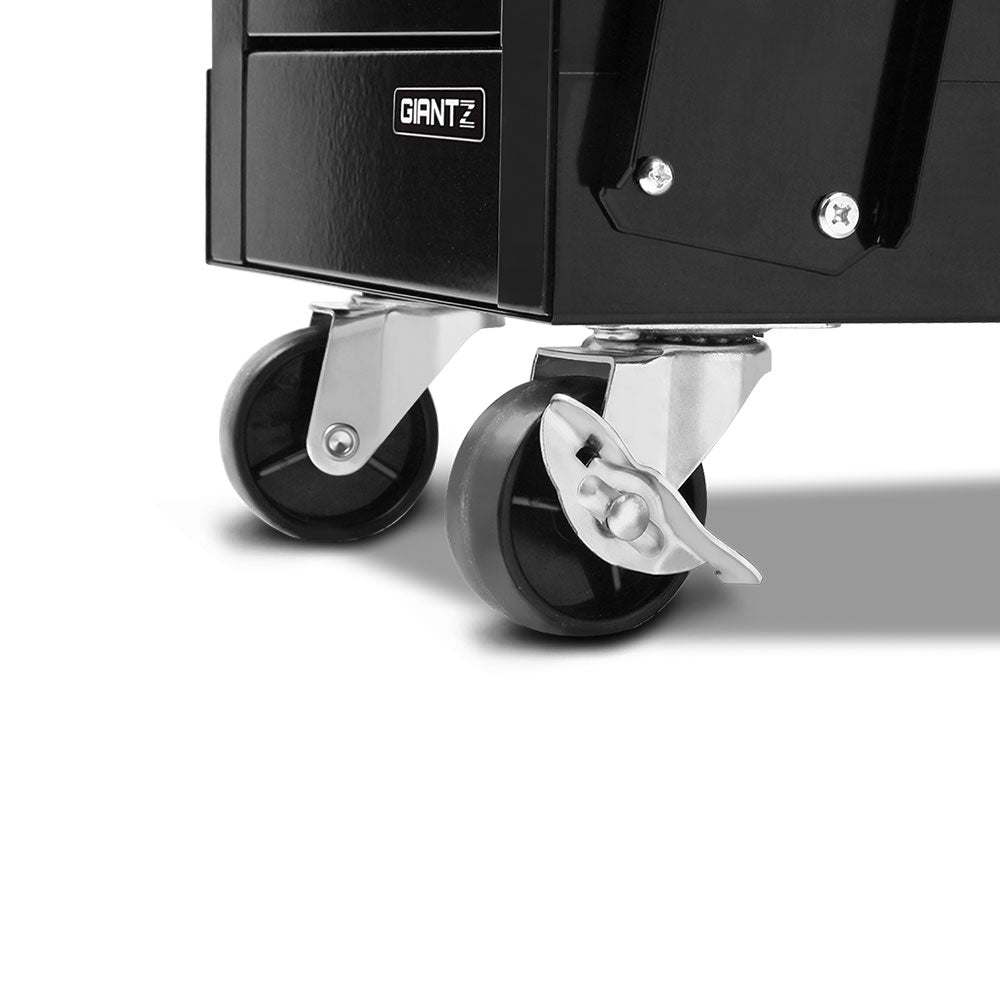 Giantz 4 Drawer Welding Trolley - Black