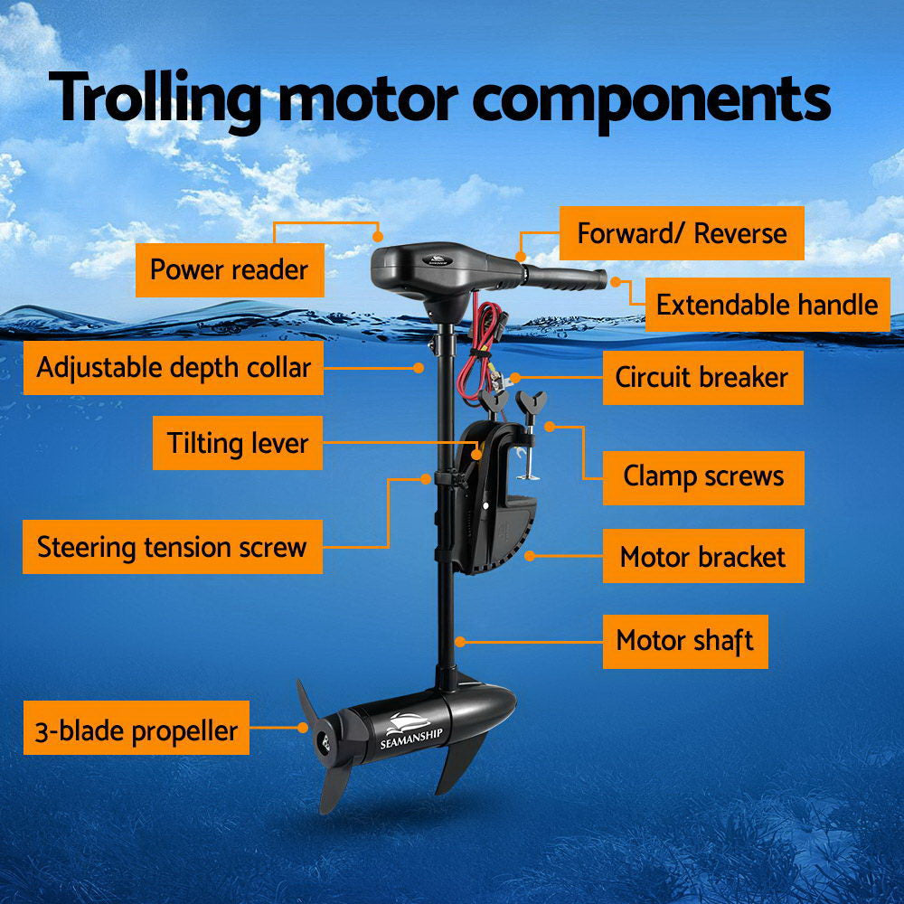 Seamanship 60 LBs ELectric Trolling Motor Engine