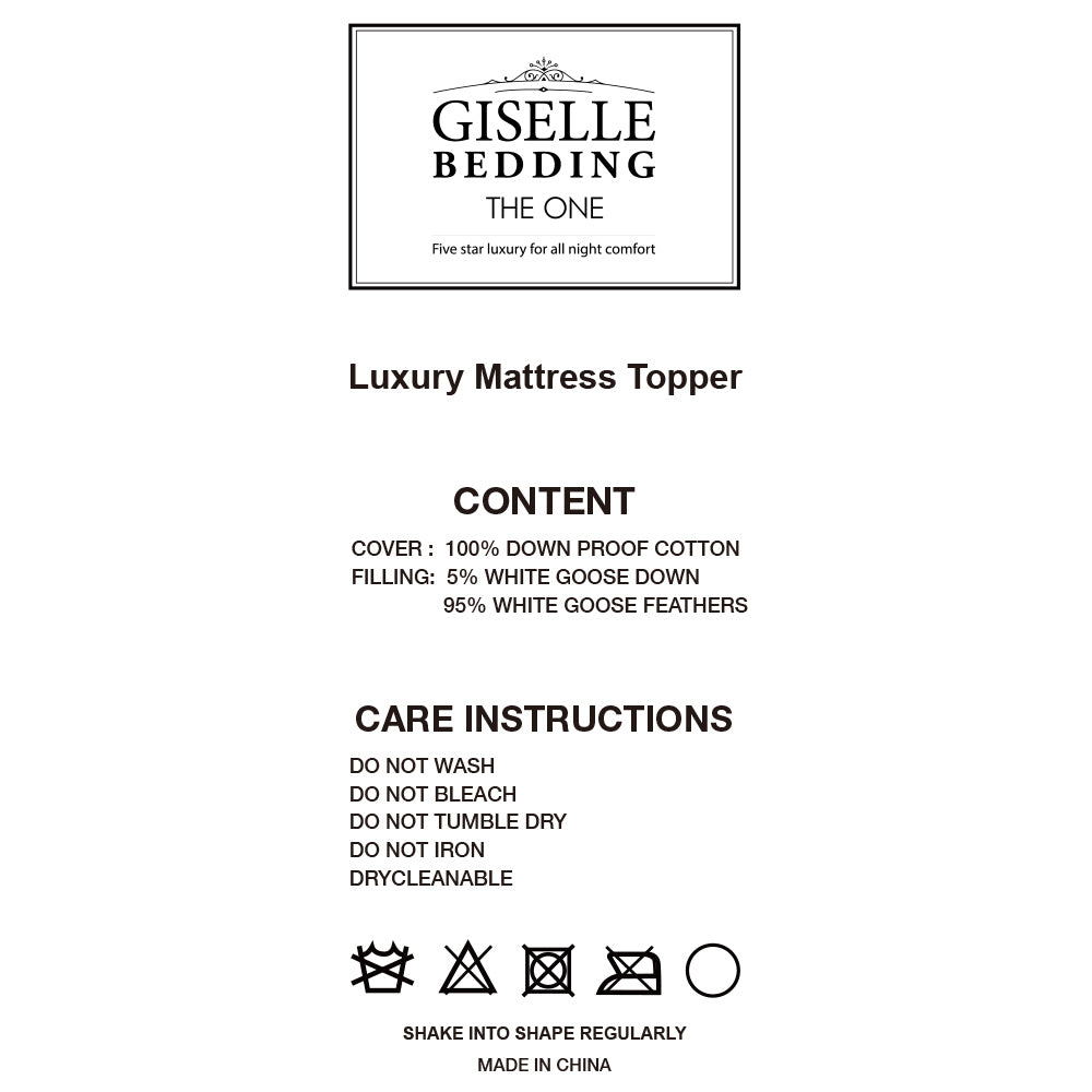 Giselle Bedding Double Size Mattress Topper