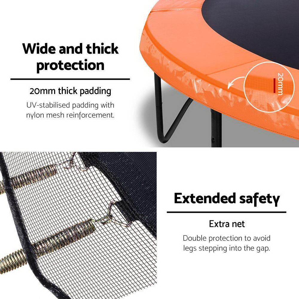 Everfit 8FT Trampoline - Orange