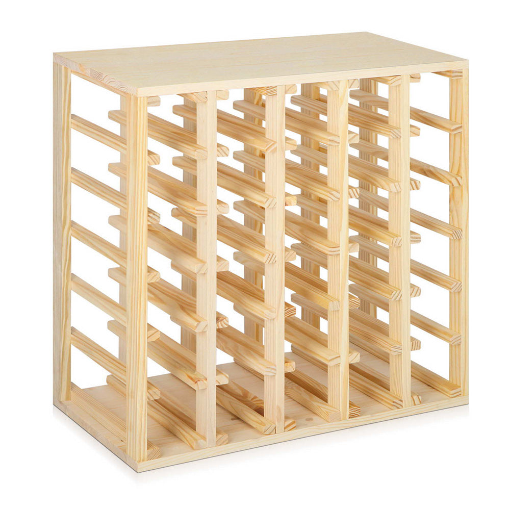 Artiss 30 Bottle Timber Wine Rack 