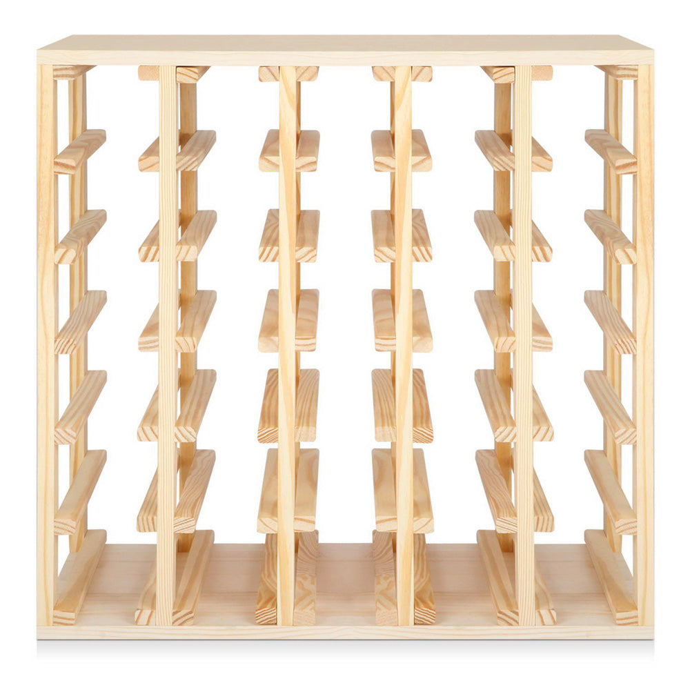 Artiss 30 Bottle Timber Wine Rack
