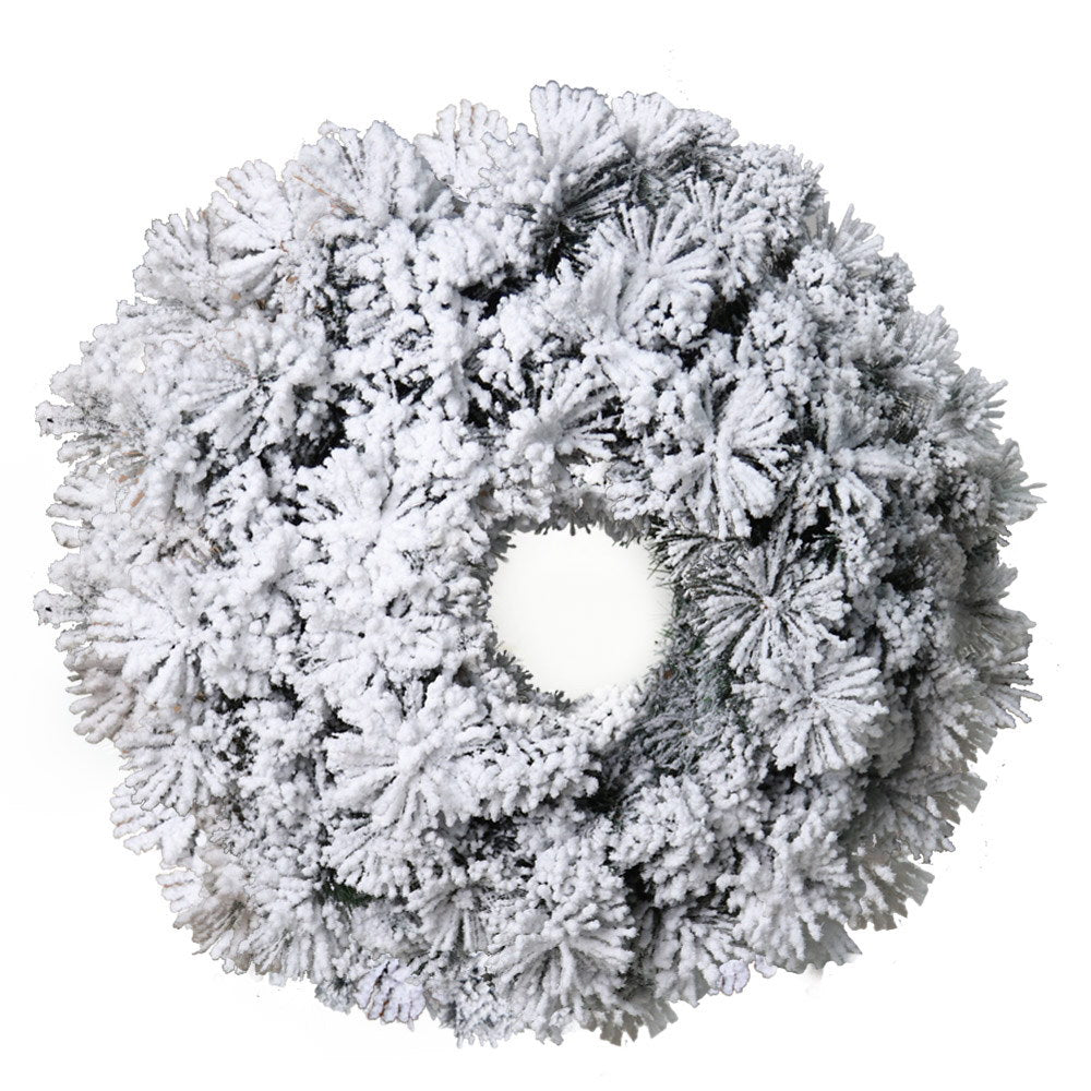 Jingle Jollys 60cm Christmas Snow Wreath